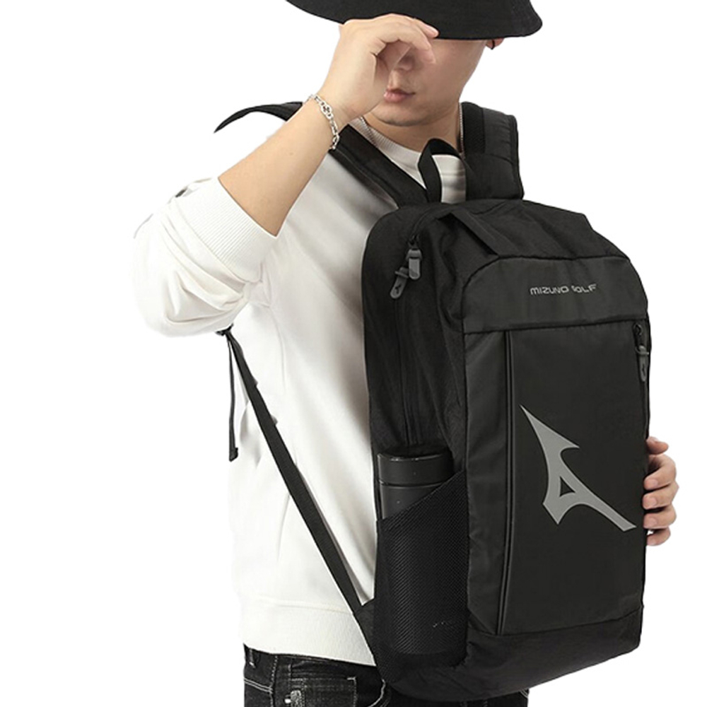 Mizuno Comfortable And Breathable Polyester Laptop Bag Unisex Black