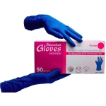 Перчатки латексные прочные синие L, 50 шт в коробкеРОС ШК НОВЫЙ ДИЗА (комплект 50 шт)
