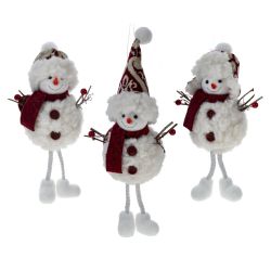 GAEM Изделие декоративное подвесное "Снеговик", L11 W7 H25 см, 3в.