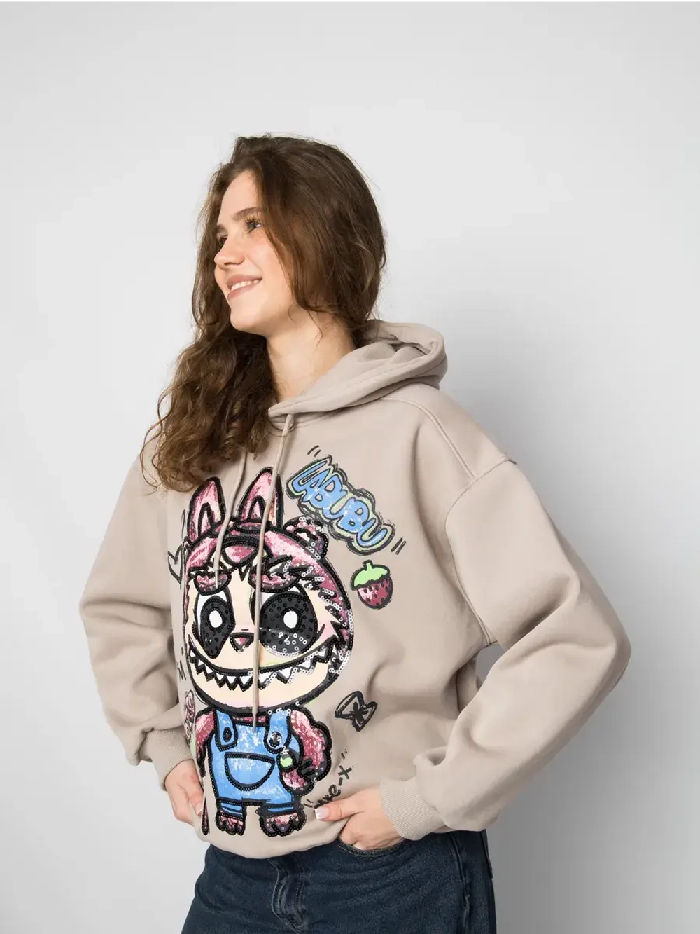 Толстовка утепленная с капюшоном