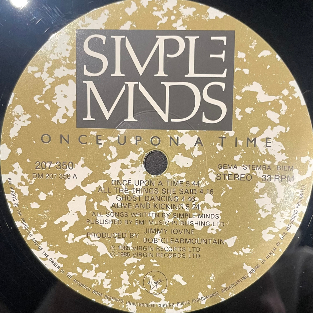 Виниловая пластинка Simple Minds - Once Upon A Time LP