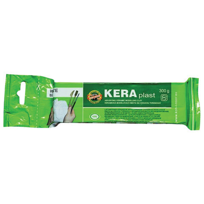 Паста (масса) для моделирования и лепки керамическая KOH-I-NOOR, отвердевающая, 300 г, белая