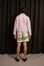 Купить Куртка Soeurs Укороченная светло-розовая Куртка Soeurs Укороченная светло-розовая