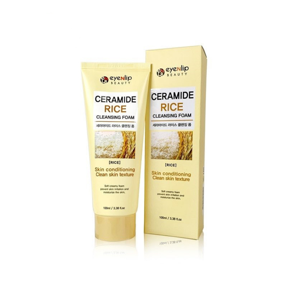 Eyenlip Ceramide Rice Cleansing Foam пенка для умывания с рисом и керамидами