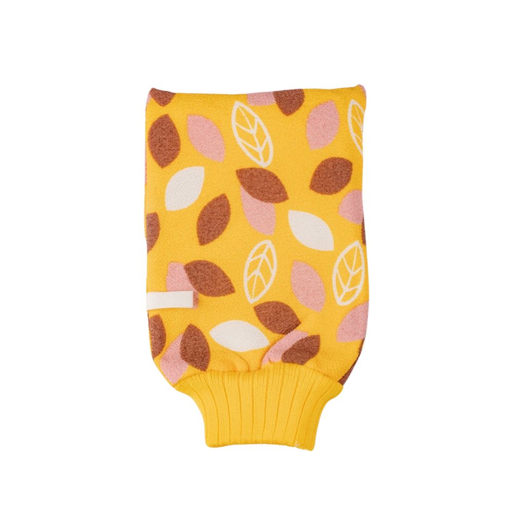 Мочалка С листочками Желтая (Hey, beauty)