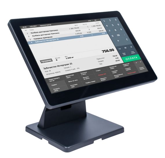 Сенсорный моноблок POScenter Atlas (15.6&quot;, PCAP, J4125, RAM 4Gb, SSD M2 128Gb, без MSR) без ОС