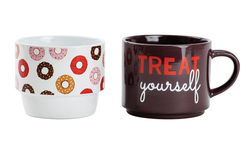 Набор кружек 2шт 530мл Boston Warehouse Treat Yourself