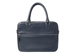 Деловая сумка из натуральной кожи "Alverio Blue"