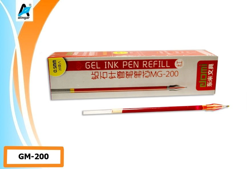 Стержень гелевый, красный, 0,5 мм