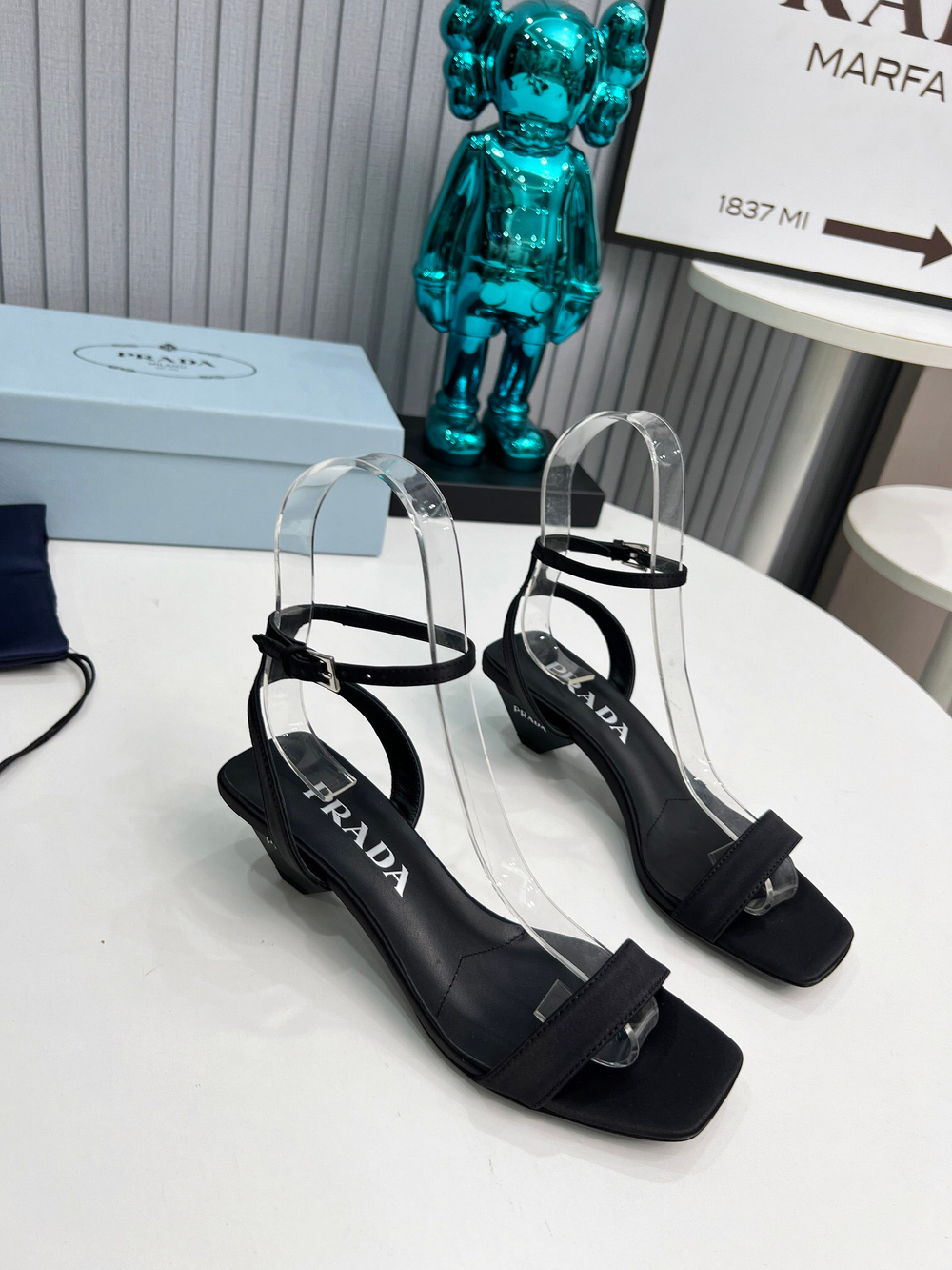 Prada Satin Sandals