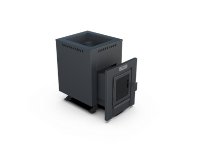 Банная печь Душа- 15 Кожух Квадро стекло 8мм