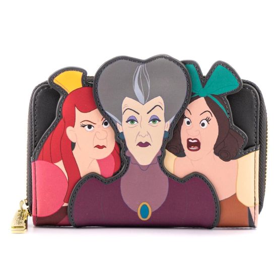 Кошелек Loungefly Disney Villains Scene Evil Stepmother And Step Sisters Zip Around Wallet WDWA1854