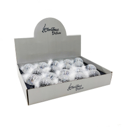 Набор шаров с перышками 7см 18шт ChristmasDeLuxe