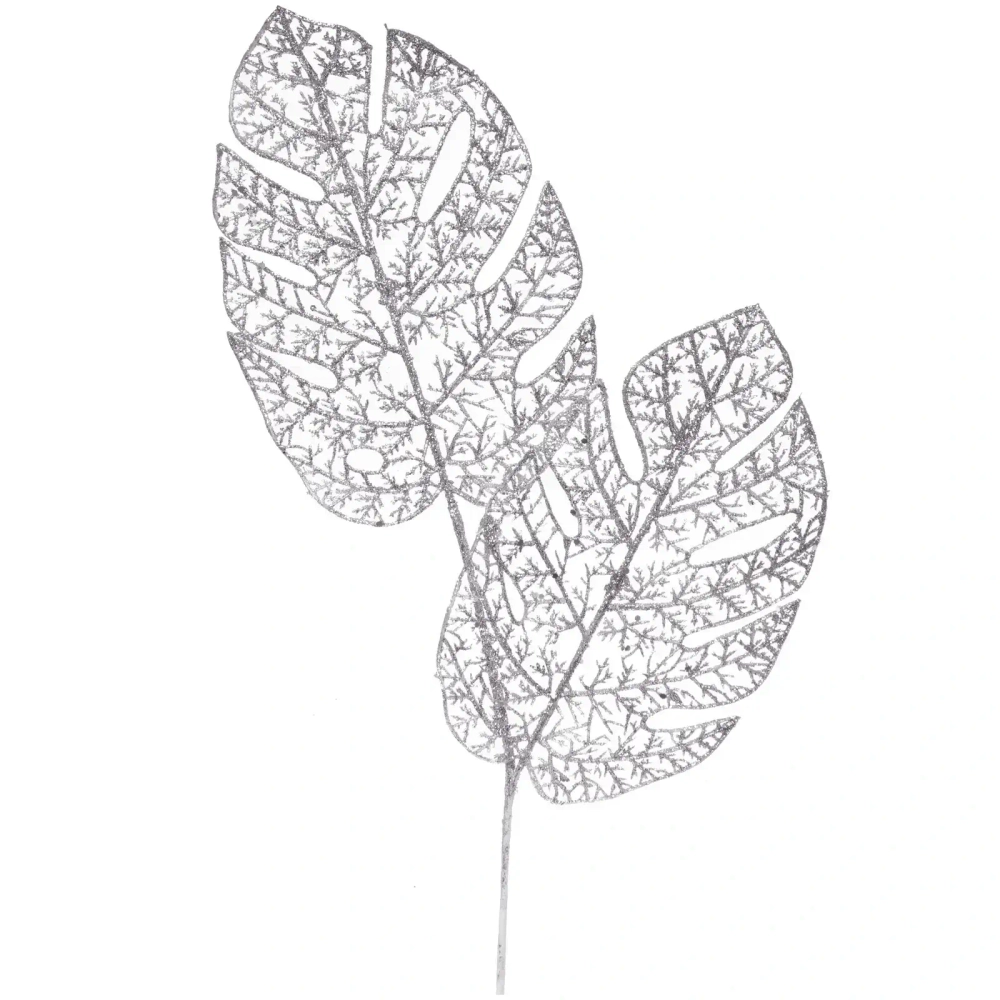Ветка декоративная «Южная зима» 62 см, Серебро