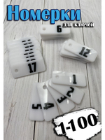 Номерки для ключей 2х5см
