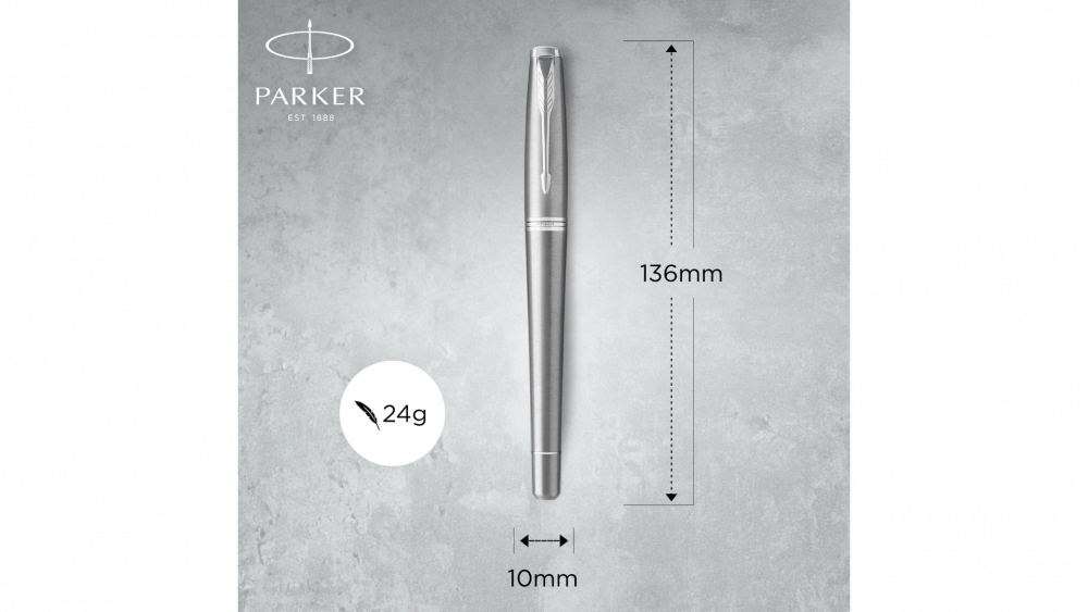 Перьевая ручка Parker Urban Core, Metro Metallic CT, F309, перо: F/M, цвет чернил: blue, в подарочной упаковке.