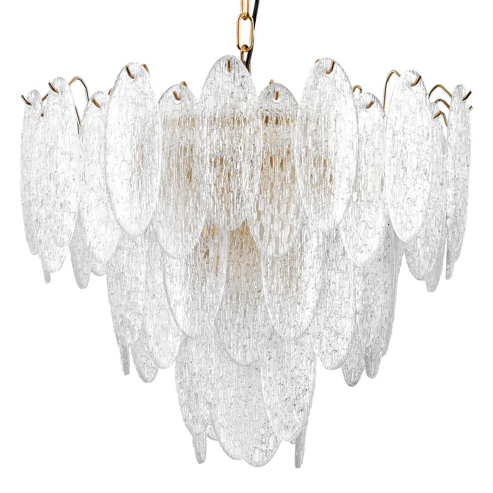 799092 Люстра RETRO 9х8W (led) E14 ЗОЛОТО/ПРОЗРАЧНЫЙ