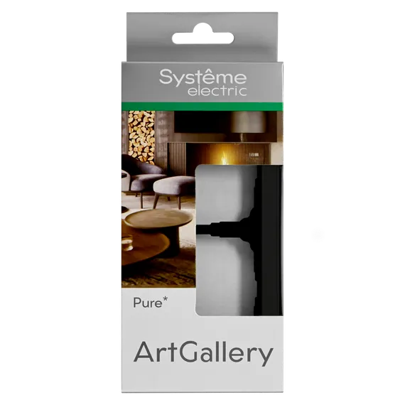 Рамка 2-м ArtGallery Pure матов. органич. стекло черн. SE GAL331002