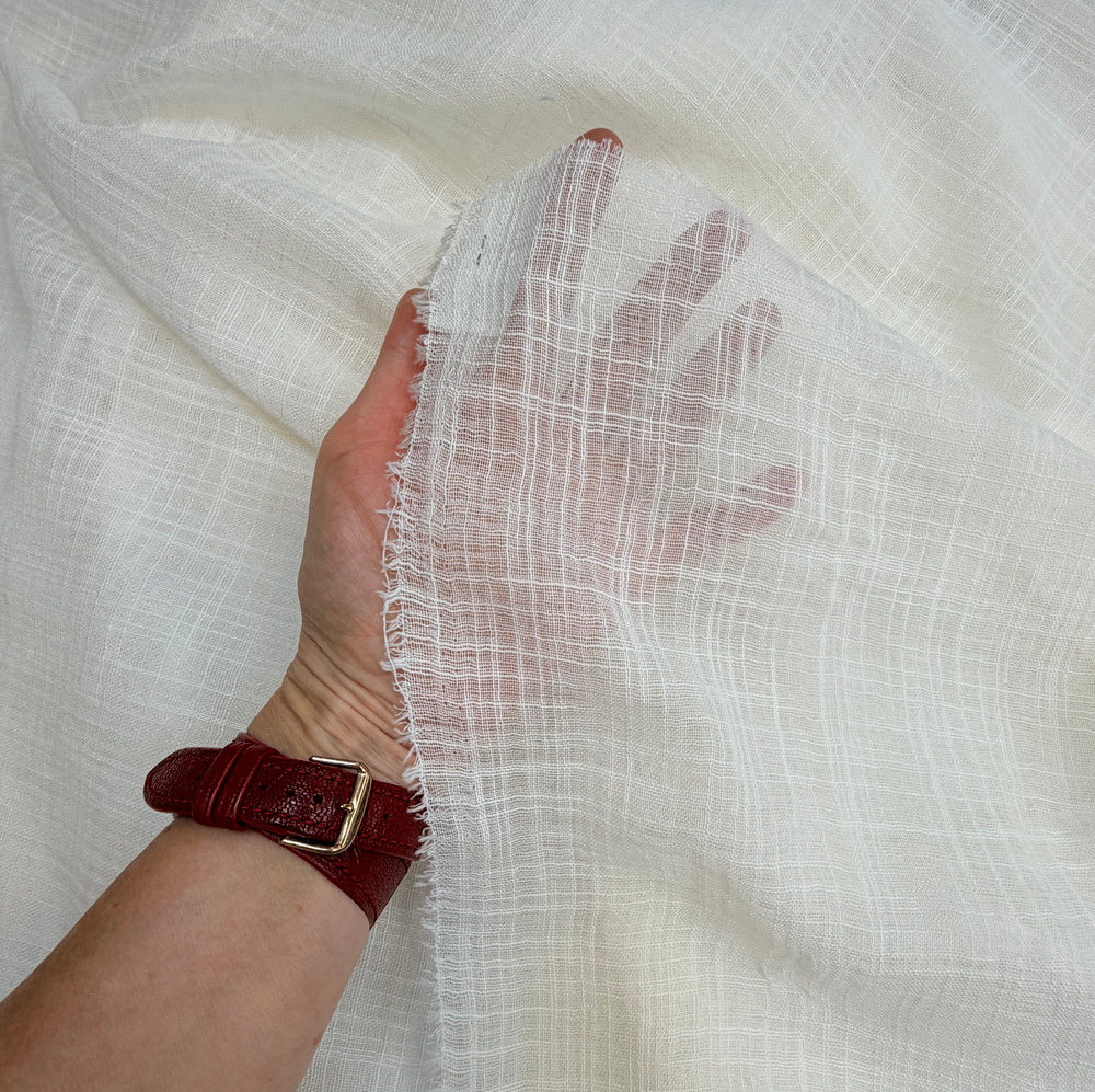 Ткань Лен 100% марлевка (Италия) ш-145см. 1 м