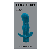 Бирюзовая анальная пробка 11,5см с вибрацией Lola Games Spice it up Satisfaction 8002-03Lola