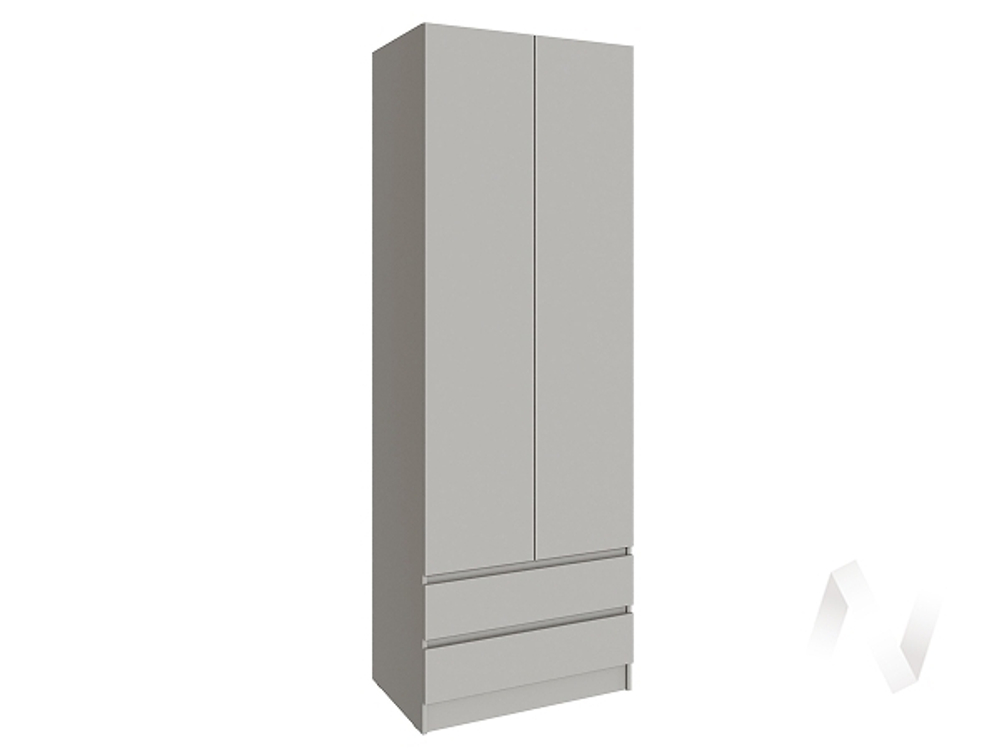 Шкаф Мадрид 0;8 с 2 ящ. без ручек без зеркала (кашемир)
