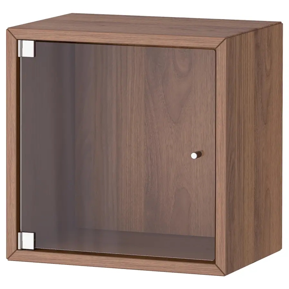 Навесной шкаф - IKEA EKET, 35x25x35 см, с эффектом коричневого ореха, ЭКЕТ ИКЕА