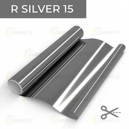 Пленка солнцезащитная зеркальная R SILVER 15 ControlTek, (на отрез)