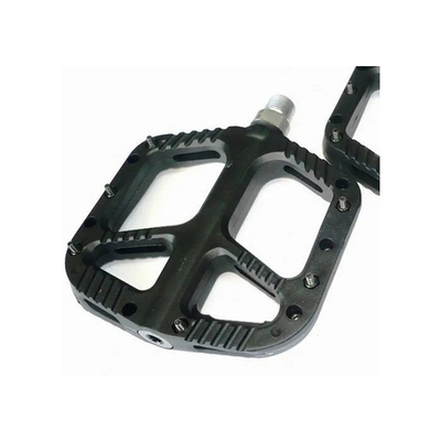 Педали нейлон, 14 сменных шипов, 1 промп+1 подшипник скольжения, черные, 105x104x23мм, 350r.VLX-PD43