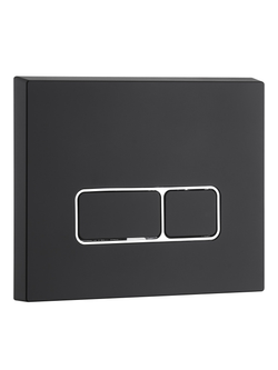 Кнопка черная матовая нажимная для инсталляции WeltWasser  WW MARBERG 410 SE MT-BL  10000010235  Квадратная