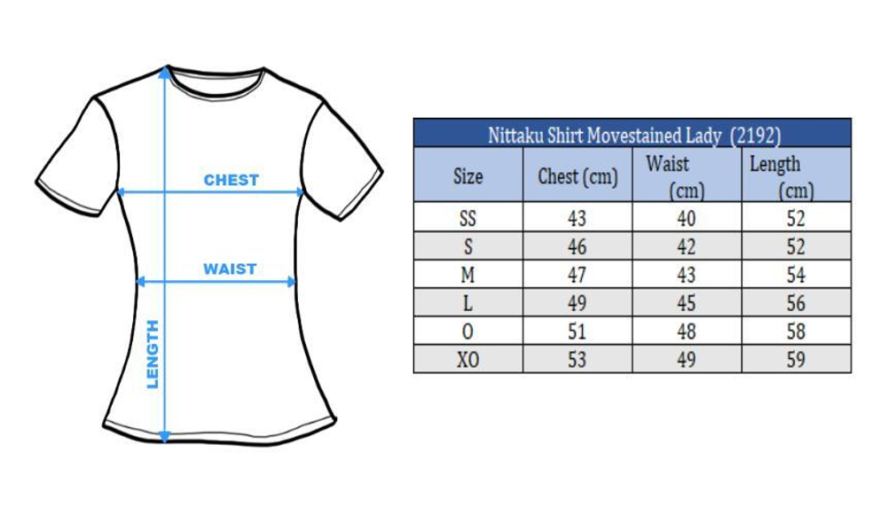 Nittaku Shirt Movestained Lady black (2192)