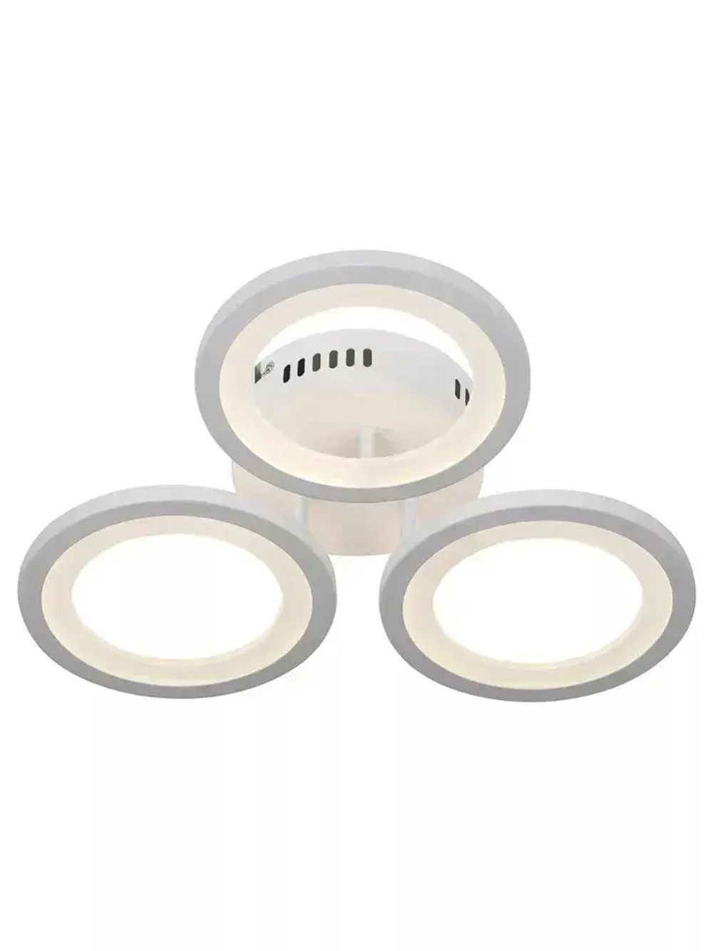 Люстра потолочная светодиодная с пультом ДУ Rivoli белая 60 Вт 3000К - 6200К, светильник на кухню, в детскую, в спальню