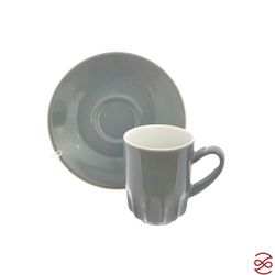 Чашка+блюдце для эспрессо графит Benedikt Ribby 80 мл