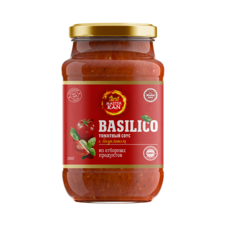 Master Kan Томатный соус BASILIKO, 250гр., блок 12шт., Мастер Кан