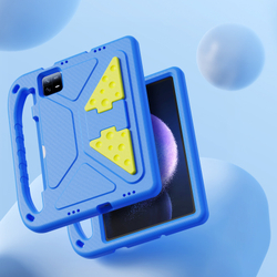 Детский чехол синего цвета на планшет Xiaomi Pad 6 и 6 Pro от от Dux Ducis, серия Puff Series Case