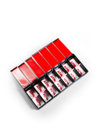 Таблетница на неделю, на русском языке, 15х6х2 см, 3D печать, красная