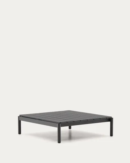 Журнальный столик Sorells из серого алюминия 89 x 91 см