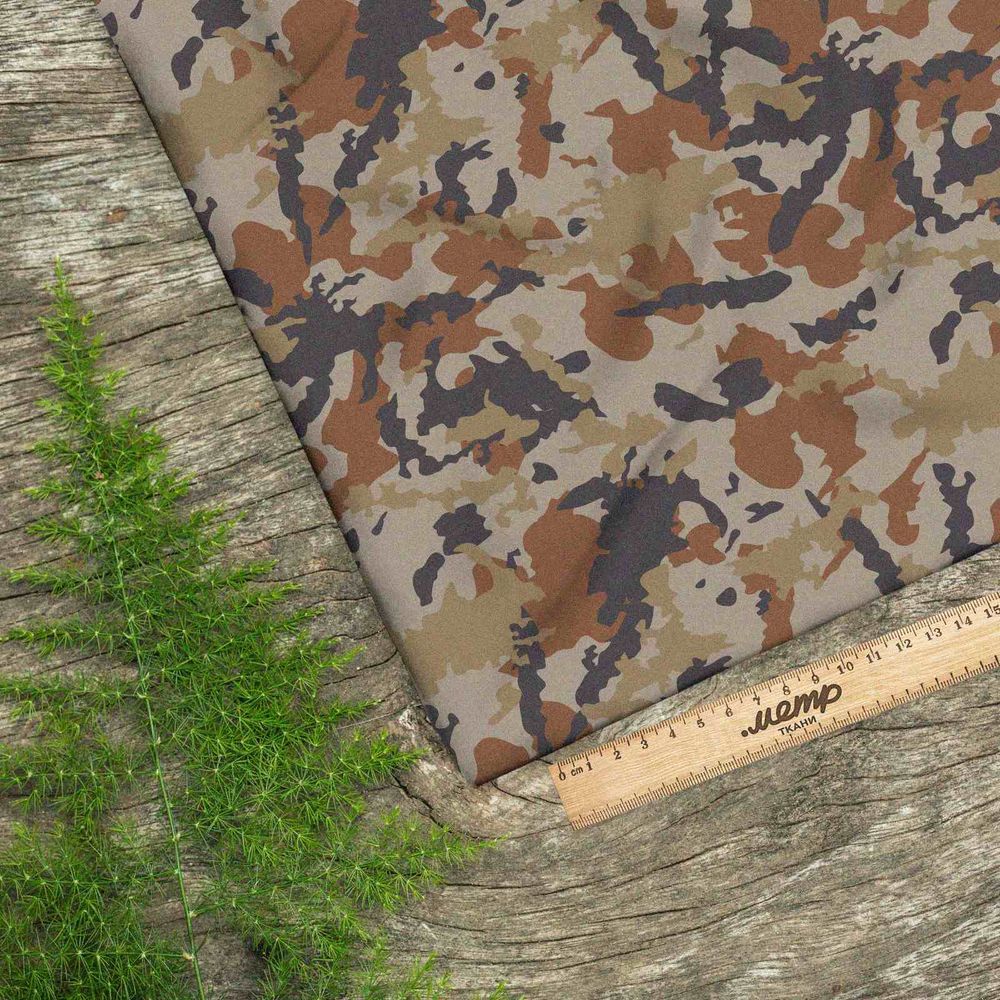 Ткань ниагара корчневый хаки