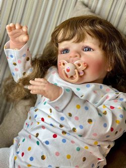 Кукла Реборн мягконабивная 60см в пакете (FA-608)