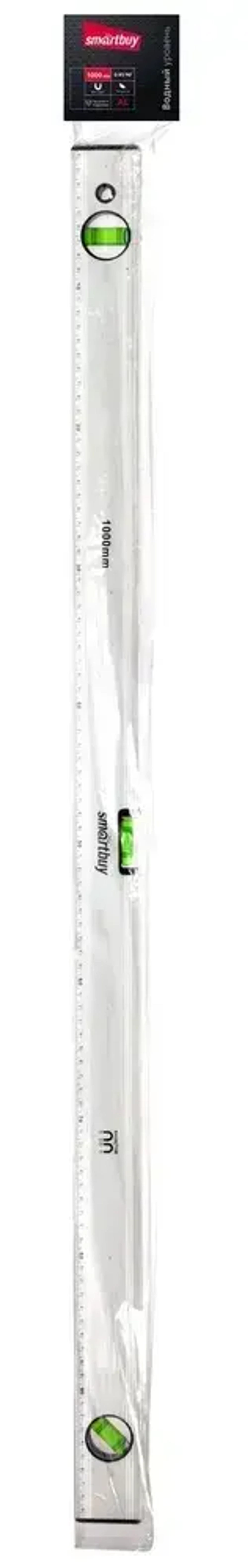 Уровень водный, 1000 мм, 0,90,45 град., магнит, Smartbuy tools (SBT-WL-1000)