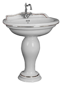 Раковина Migliore Milady 77x60.5см.,ML.MLD-25.773.D2.PL декор хром