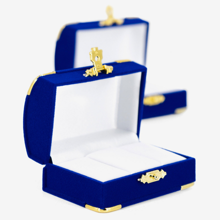 Футляр флокированный, сундучок, серия "Романтика"