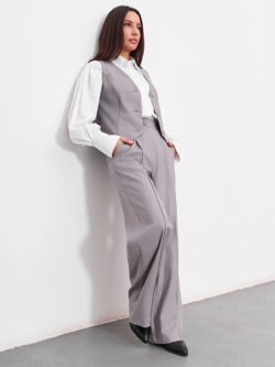 Брюки женские палаццо, Модный дом Виктории Тишиной, Амара 112-21-2, размер 46