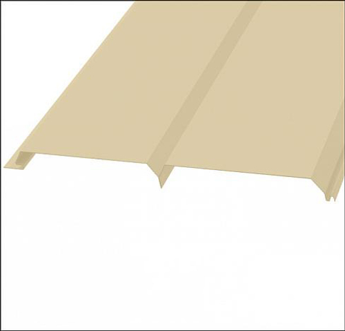 Сайдинг металл 14х226мм толщ.0,45мм Слоновая кость (RAL1014) МП