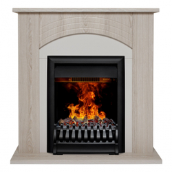 Электрокамин RealFlame Hanna STD LO светлый дуб с очагом Oregan 3D