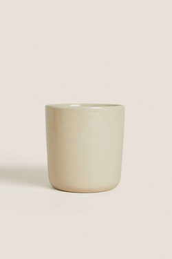 ZARA HOME КЕРАМИЧЕСКАЯ КРУЖКА, БЕЖЕВЫЙ