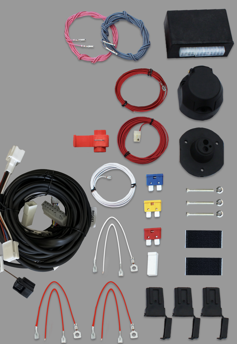 Комплект штатной электрики для фаркопа 13-pin Chery Tiggo 7 Pro 2019-2024, Chery Tiggo 7 Pro Max 2020- с блоком 7.2 (premium) - КонцептАвто KA SC 132 119 602