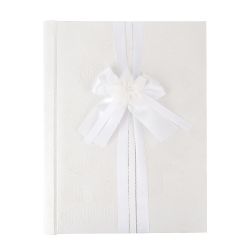 Свадебная книга для записи пожеланий "Белый танец" (16листов) 21*27*2см. (с декоративными стразами)