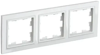 IEK BRITE Рамка 3- местная РУ-3-БрБ белый