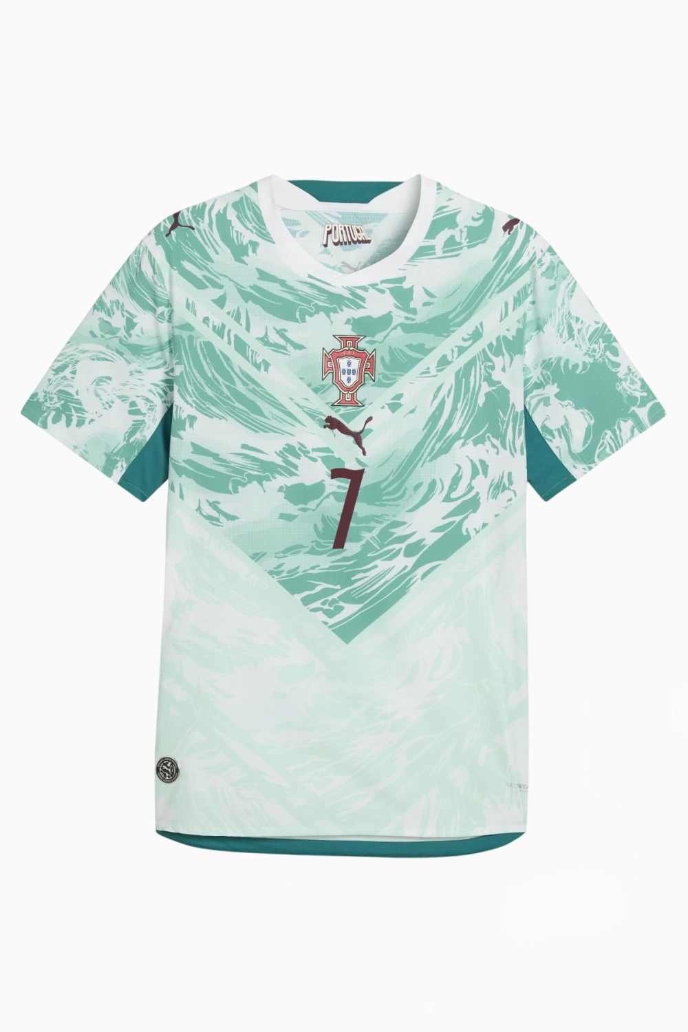 Футболка Puma Portugal 2026 Away Authentic Ronaldo 7 - бирюзовый