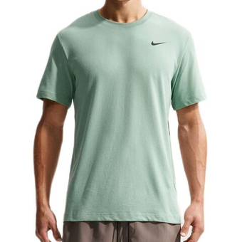 Мужская теннисная футболка Nike Solid Dri-Fit Crew - steam/black